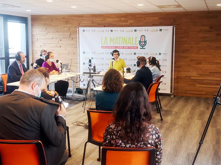 émission radio en public Groupama la matinale 2