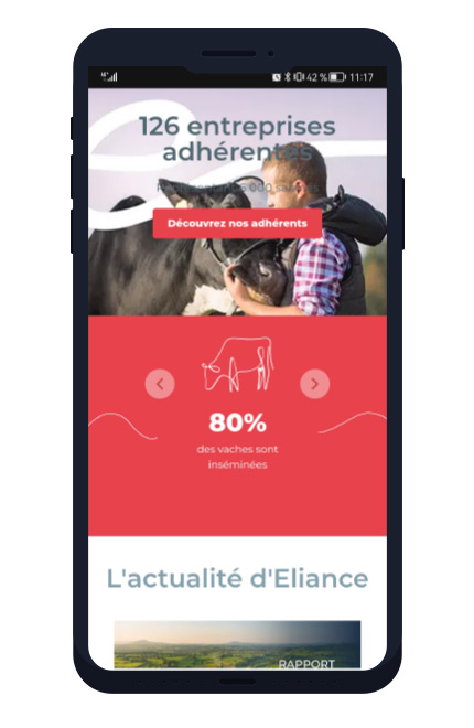 Eliance site mobile marque