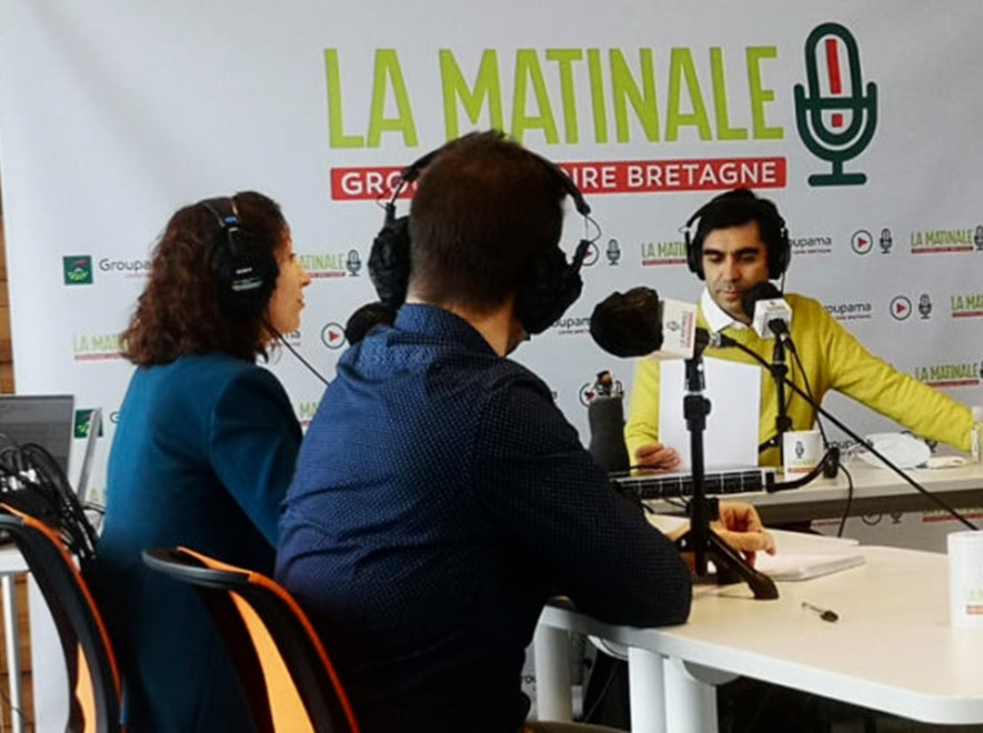 émission radio en public Groupama la matinale